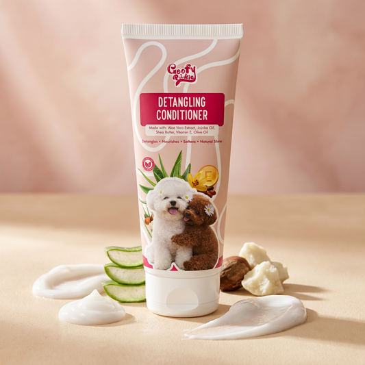 Goofy Pookie Detangling Conditioner for Dogs & Cats (110ml) | Aloe Vera, Shea Butter & Jojoba Oil