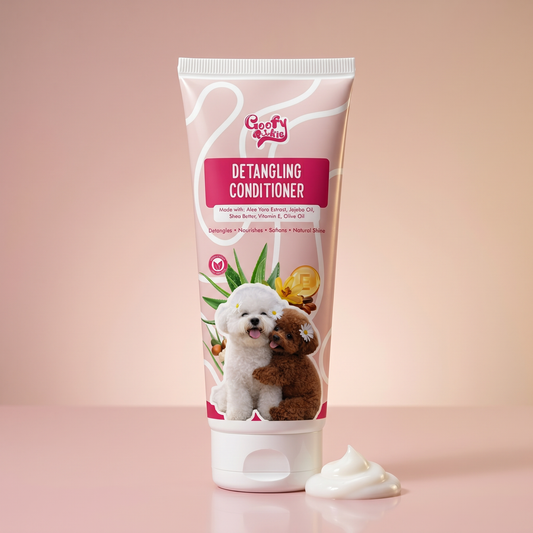 Goofy Pookie Detangling Conditioner for Dogs & Cats (110ml) | Aloe Vera, Shea Butter & Jojoba Oil
